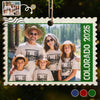 Custom Photo Wood Ornament - Personalized Christmas Birthday Gifts For Mom, Dad, Brother, Sister, Kids - Postmarked With Love