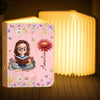 Custom Foldable LED Magic Book Lamp - Personalized Christmas Bookish Gifts For Book Lovers, Bookworms, Readers - Books Light My World