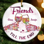 Custom Ceramic Ornament - Personalized Best Friend Christmas Birthday Gifts For Women, Besties, Sisters, BFF - My Favorite Gift Is You