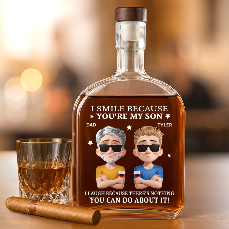 Custom Whiskey Bottle - Personalized Birthday Gifts For Mom, Dad, Son, Daughter - Memories in Every Sip