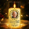 Custom Photo LED Candle Light - Personalized Christmas Memorial Sympathy Gifts For Loss Of Mom, Dad - Love Echoes Through Time And Memory
