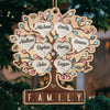 Custom Wood Ornament - Personalized Christmas Birthday Gifts For Mom, Dad, Brother, Sister, Kids - Laughter Lights Our Christmas Days