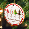 Custom Ceramic Ornament - Personalized Christmas Birthday Gifts For Mom, Dad, Brother, Sister, Kids - Together We Shine Bright This Christmas