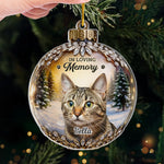 Custom Photo Acrylic Ornament - Personalized Pet Christmas Memorial Sympathy Gifts For Dog Lovers, Cat Lovers - Every Star Carries Your Light