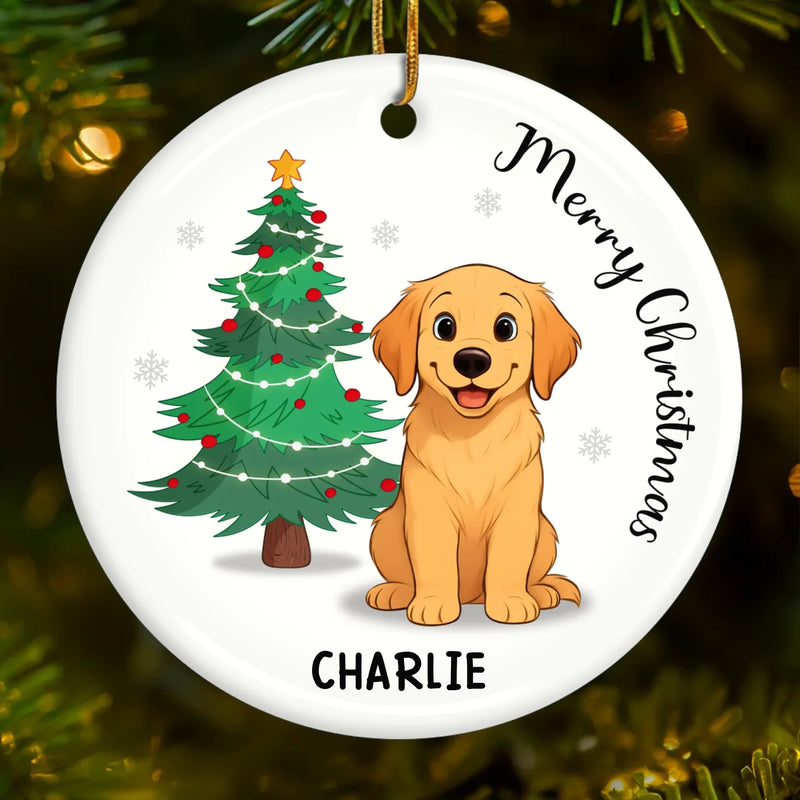 Custom First Christmas Pet Ceramic Ornament - Personalized Christmas Birthday Gifts For Dog Lovers, Cat Lovers, Pet Dad And Mom, New Pet Ornament - Santa Paws Was Here