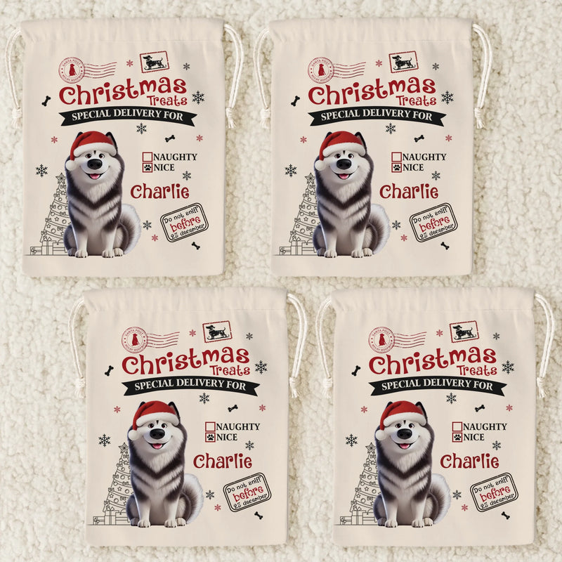 Custom Favor Bag - Personalized Christmas Birthday Gifts For Dog Lovers, Dog Dad And Mom - Paws Bring Joy This Christmas