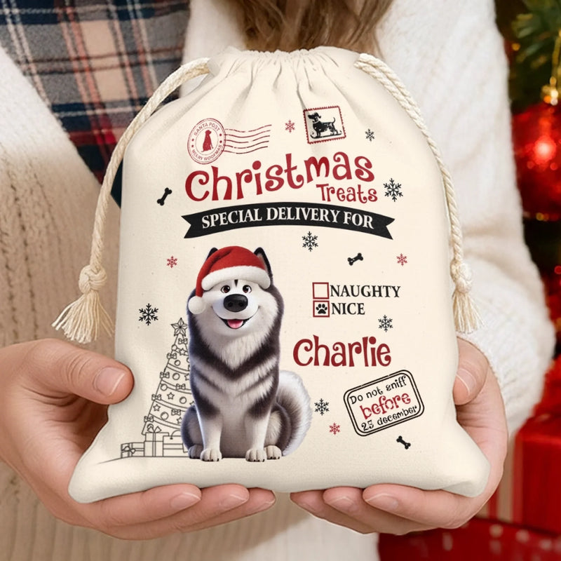 Custom Favor Bag - Personalized Christmas Birthday Gifts For Dog Lovers, Dog Dad And Mom - Paws Bring Joy This Christmas