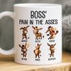 Custom Funny Boss Gift Mug - Personalized Birthday Gifts For Coworker, Work Bestie - Your Daily Dose Of Trouble