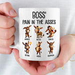 Custom Funny Boss Gift Mug - Personalized Birthday Gifts For Coworker, Work Bestie - Your Daily Dose Of Trouble