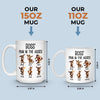 Custom Funny Boss Gift Mug - Personalized Birthday Gifts For Coworker, Work Bestie - Your Daily Dose Of Trouble