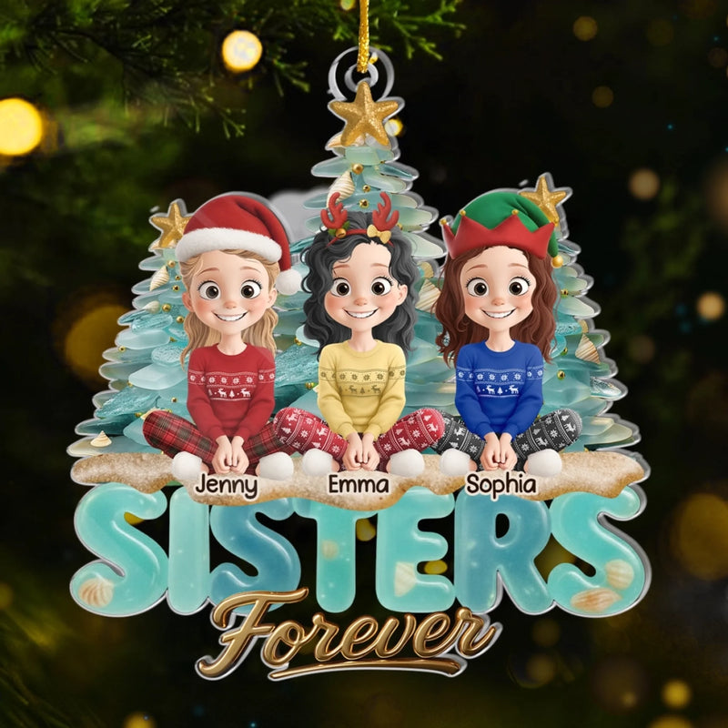Custom Acrylic Ornament - Personalized Best Friend Christmas Birthday Gifts For Women, Besties, Sisters, BFF - You Make Ordinary Days Shine