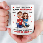 Custom Mug - Personalized Anniversary Wedding Gifts For Husband And Wife, Him And Her - In You I Found My Forever