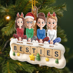 Custom Acrylic Ornament - Personalized Best Friend Christmas Birthday Gifts For Women, Besties, Sisters, BFF - Through Every Storm Still Us