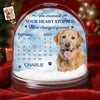Custom Photo Acrylic Snow Globe - Personalized Pet Christmas Memorial Sympathy Gifts For Dogs, Cats - Your Love Still Walks Beside Me