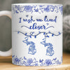 Custom Long Distance Mug - Personalized Best Friend Birthday Gifts For Women, Besties, Sisters, BFF - Our Hearts Bridge Miles