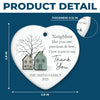 Custom Sea Glass Heart Ceramic Ornament - Personalized Best Friend Christmas Birthday Appreciation Gifts For Friendship, Neighbors, Neighbours, Beach Lovers - Grateful For Good Neighbors