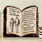 Custom Acrylic Plaque - Personalized Anniversary Wedding Gifts For Husband And Wife, Him And Her - Two Souls One Warm Light