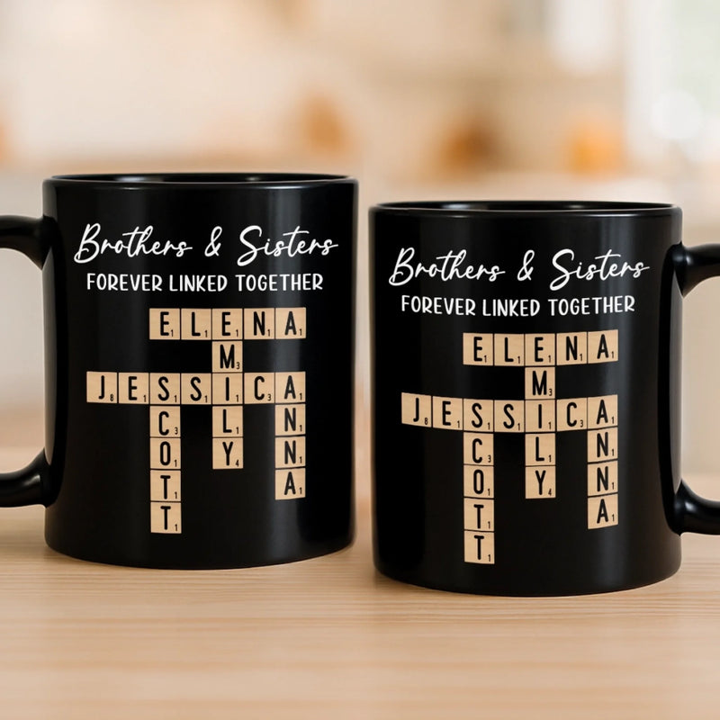 Custom Name Brothers and Sisters Gifts - Personalized Mugs