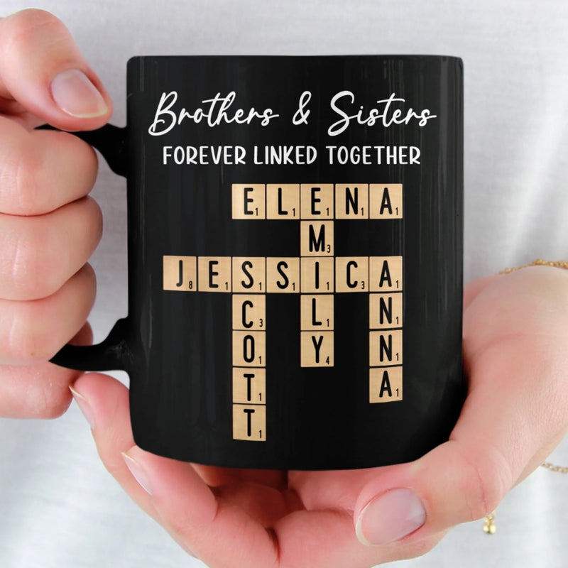 Custom Name Brothers and Sisters Gifts - Personalized Mugs