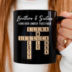 Custom Name Brothers and Sisters Gifts - Personalized Mugs