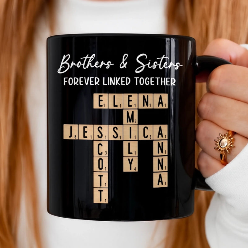 Custom Name Brothers and Sisters Gifts - Personalized Mugs