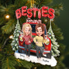 Custom Acrylic Ornament - Personalized Best Friend Christmas Birthday Gifts For Women, Besties, Sisters, BFF - Twinkling Nights Shared With Friends
