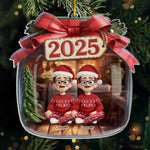 Custom Acrylic Ornament - Personalized Christmas Birthday Gifts For Family, Dog Cat Lovers - Our Kind Of Merry Madness