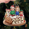 Custom Acrylic Ornament - Personalized Christmas Birthday Gifts For Family, Dog Cat Lovers - Home Baked, Heart Made