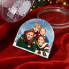Custom Photo Acrylic Snow Globe - Personalized Christmas Birthday Gifts For Mom, Dad, Brother, Sister, Kids - Encircled By Our Love