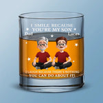 Custom Whiskey Glass - Personalized Birthday Gifts For Mom, Dad, Son - Strength Runs In Us