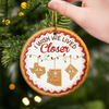Custom Long Distance Ceramic Ornament - Personalized Best Friend Christmas Birthday Gifts For Women, Besties, Sisters, BFF - Distance Cannot Dim Our Spark