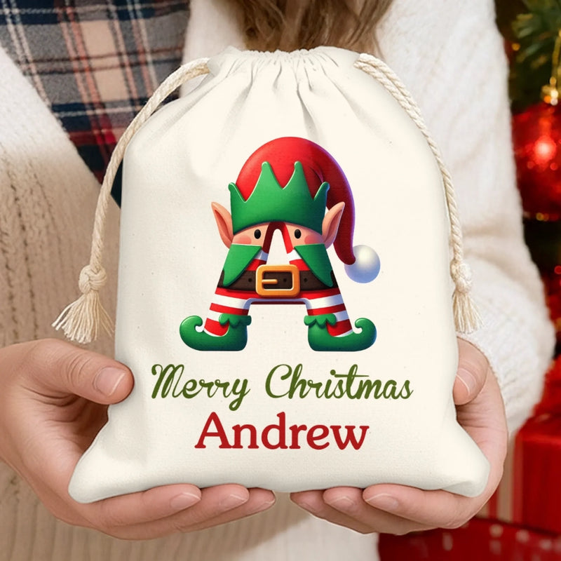 Custom Favor Bag - Personalized Christmas Birthday Gifts For Kids - Giggles Around The Christmas Tree
