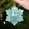 Custom Sea Glass Acrylic Ornament - Personalized Anniversary Christmas Wedding Gifts For Husband And Wife, Him And Her, Couples, Beach Lovers - Ocean Air Warm Hearts