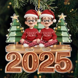 Custom Acrylic Ornament - Personalized Christmas Birthday Gifts For Family, Dog Cat Lovers - The Merry Squad