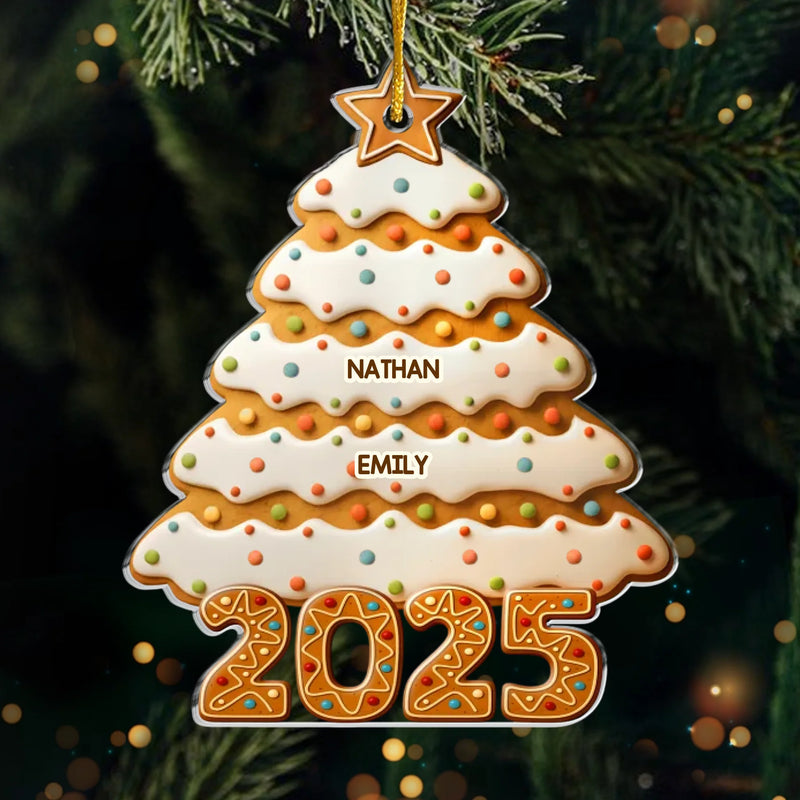 Custom Acrylic Ornament - Personalized Christmas Birthday Gifts For Mom, Dad, Brother, Sister, Kids - Family Roots Baked In Sweetness