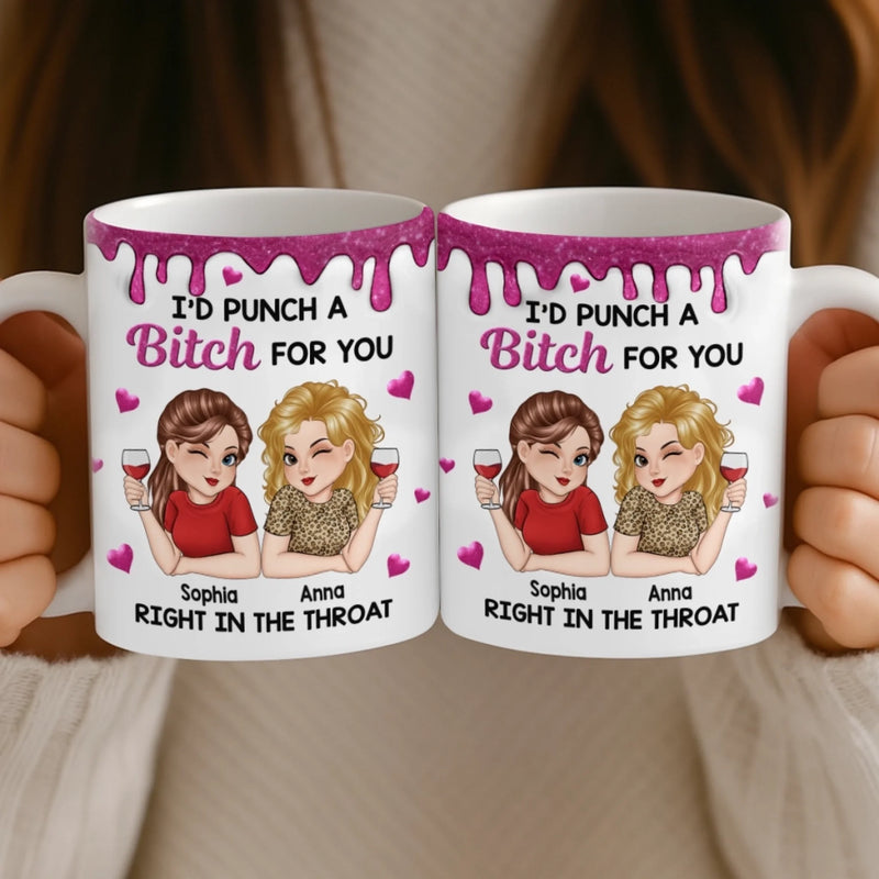 Custom Mug - Personalized Best Friend Birthday Gifts For Women, Besties, Sisters, BFF - Chaos Coordinator And Partner In Crime