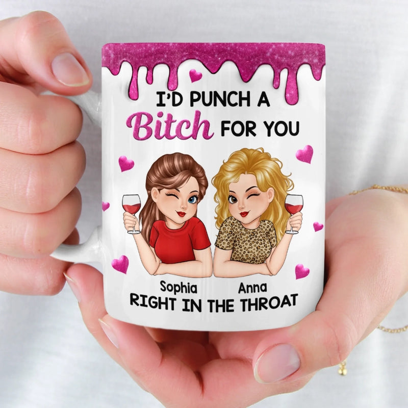 Custom Mug - Personalized Best Friend Birthday Gifts For Women, Besties, Sisters, BFF - Chaos Coordinator And Partner In Crime