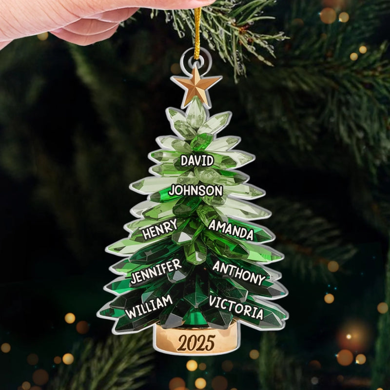 Custom Acrylic Ornament - Personalized Christmas Birthday Gifts For Mom, Dad, Brother, Sister, Kids - Home Filled With Holiday Cheer