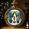 Custom Candlelight Lantern Ornament -  Personalized Christmas Birthday Gifts For Brother, Sister - Keep The Light Within