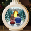 Custom Candlelight Lantern Ornament -  Personalized Christmas Birthday Gifts For Brother, Sister - Keep The Light Within