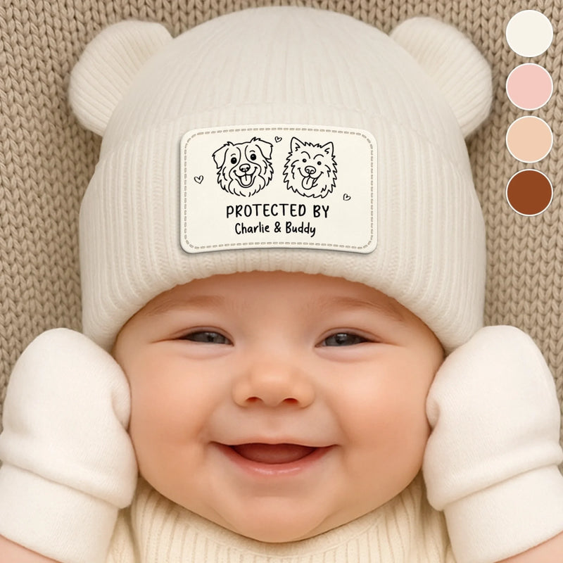 Custom Baby Beanie And Mittens Set - Personalized Baby Shower, Gender Reveal Gifts For New Moms, New Dads, New Parents, Dog Cat Lovers - Cuteness In Every Stitch