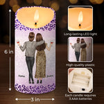 Custom Name Bestie Friendship Gifts for Women - Personalized LED Candle