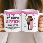 Custom Mug - Personalized Best Friend Birthday Gifts For Women, Besties, Sisters, BFF - Besties Make Life Sparkle