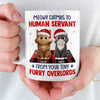 Custom Mug - Personalized Christmas Birthday Gifts For Cat Lovers, Cat Mom And Dad - Merry Catmas From Your Furry Boss