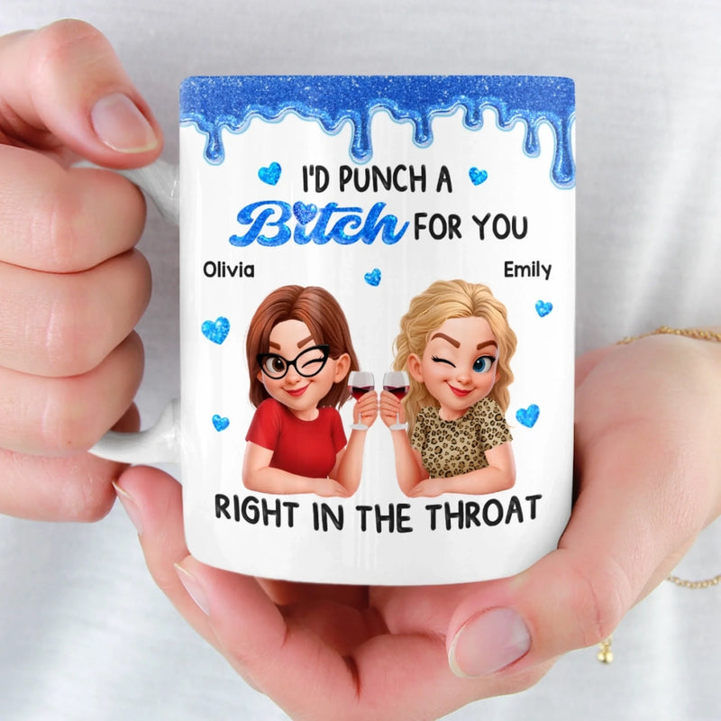 Custom Mug - Personalized Best Friend Birthday Gifts For Women, Besties, Sisters, BFF - Together Through Every Chapter