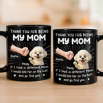 Custom Black Mug - Personalized Christmas  Birthday Gifts For Dog Lovers, Dog Dad And Mom - World’s Best Treat Dispenser
