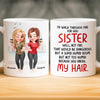 Custom Mug - Personalized Best Friend Birthday Gifts For Women, Besties, Sisters, BFF - You Make My Heart Smile