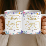 Custom Long Distance Mug - Personalized Best Friend Birthday Gifts For Women, Besties, Sisters, BFF - Different Places Same Bond