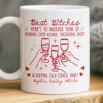 Custom Name Funny Best Bitches Gifts for Women - Personalized Mugs