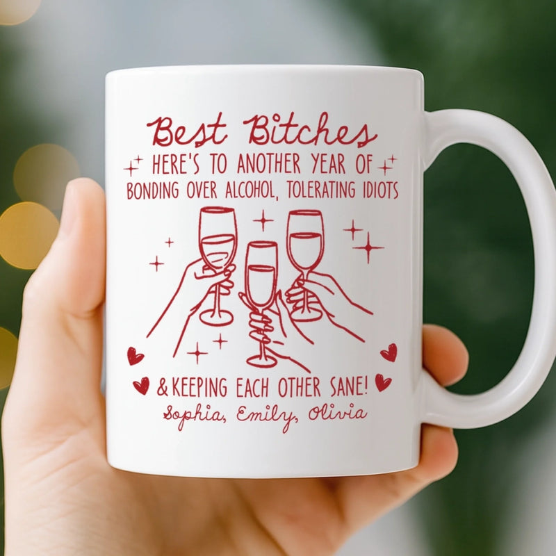 Custom Mug - Personalized Best Friend Birthday Gifts For Women, Besties, Sisters, BFF - Soul Talks Daily